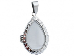 Stainless Steel  Locket Pendant With Czs PS-867