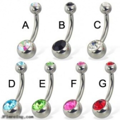1 Piece Stainless Steel Belly Ring BELLY-001