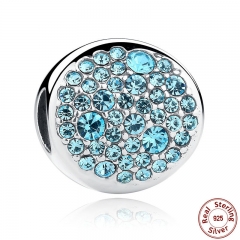 New Spring Collection 925 Sterling Silver Sky Blue Charm fit Bracelets &amp; Necklace DIY Gift Wholesale SCC009 CHARM-0070