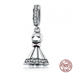 New Collection 925 Sterling Silver Sunny Dolls Pendant Charm fit Charm Bracelets & Chain Necklaces DIY Jewelry SCC749 CHARM-0809