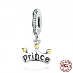 8 Styles 925 Sterling Silver Pendants Crown & Heart Charms fit Bracelets & Necklaces for Women Fine Jewelry SCC042 CHARM-0141