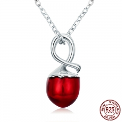 Summer Collection 925 Sterling Silver Summer Fruit Hazelnut Pendant Necklaces for Women Sterling Silver Jewelry SCN228 NECK-0154