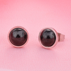 Stainless Steel and Ceramic Earring TES-002A