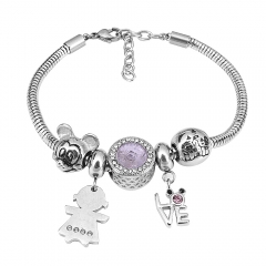Stainless Steel Charms Bracelet  L195094