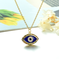 Stainless Steel Chain and Brass Pendant Necklace TTTN-0151B