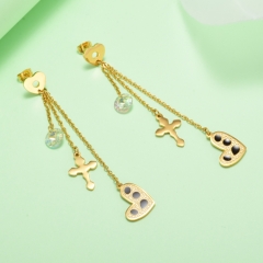 stainless steel gold plated Hoop earrings jewelry for women  XXXE-0270