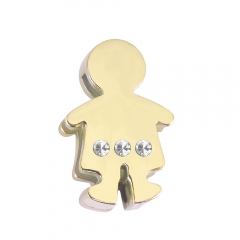 Stainless Steel Basic Charms for Keeper Bracelets  PMS045G