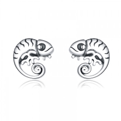sterling silver designer rhinestone earrings hoop SCE949