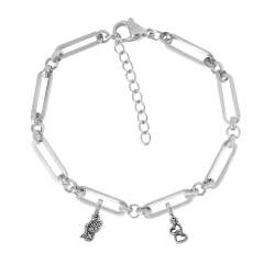 stainless steel cuban bracelet homme jewelry  AML025