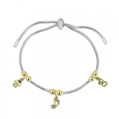 Stainless Steel Adjustable Snake bracelets and charms CL087