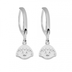 stainless steel hoop earrings women jewelry  PE039