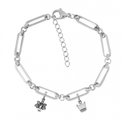 stainless steel cuban bracelet homme jewelry  AML026