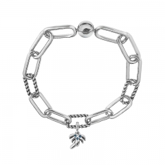 Stainless Steel Women Me Link Bracelet with Small Charms  MY226