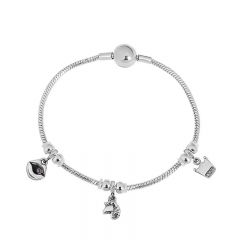 Stainless Steel Snake Chain Charms Bracelet For Women Jewelry YS010
