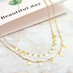 new stainless steel gold pendant necklace