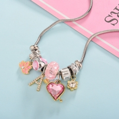 stainless steel charm necklace  NS-0850