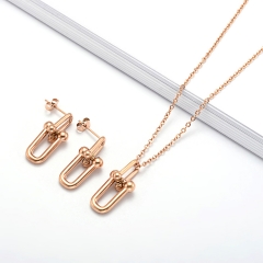 Stainless steel necklace set for women STAO-3874C