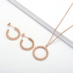 Stainless steel necklace set for women STAO-3873C.