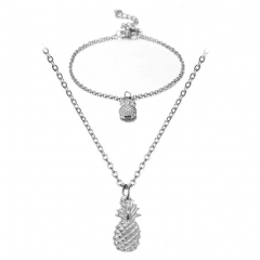 Stainless steel necklace set for women STAO-3893
