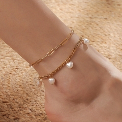 Stainless Steel Anklet AN-165