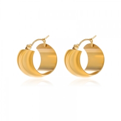 Fashion Jewelry 18k Gold Hoop Stainless Steel Earring ES-2417