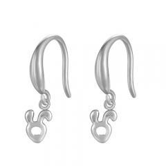 Stainless Steel Zircon Girl Drop Small Earrings PEPE362