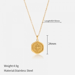 Gold Plated Jewelry Stainless Steel Necklace NS-1374D