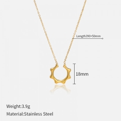 Gold Plated Jewelry Stainless Steel Necklace  NS-1374B