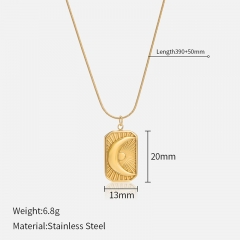 Gold Plated Jewelry Stainless Steel Necklace NS-1374E