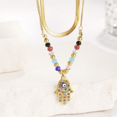 Gold Plated Jewelry Stainless Steel Necklace NS-1398