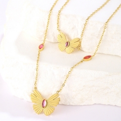 Gold Plated Jewelry Stainless Steel Necklace NS-1439