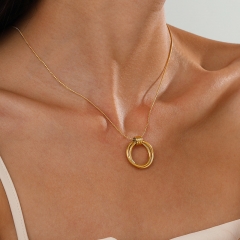Gold Plated Jewelry Stainless Steel Necklace NS-1394