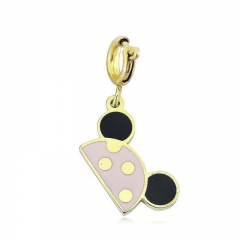 Stainless Steel Clasp Pendant Charm for Bracelet and Necklace   TK0224PG
