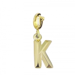 Movable 18K Gold Plated Lobster Clasp Pendant Charm for Bracelet  TK0158KG