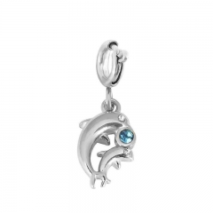 Stainless Steel Clasp Pendant Charm for Bracelet and Necklace   TK0196B