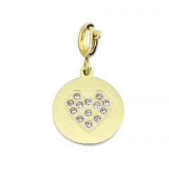 Stainless Steel Clasp Pendant Charm for Bracelet and Necklace   TK0216G