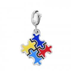 Stainless Steel Clasp Pendant Charm for Bracelet and Necklace   TK0172B
