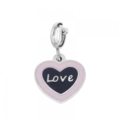 Stainless Steel Clasp Pendant Charm for Bracelet and Necklace   TK0182P