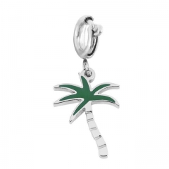 Stainless Steel Clasp Pendant Charm for Bracelet and Necklace   TK0240