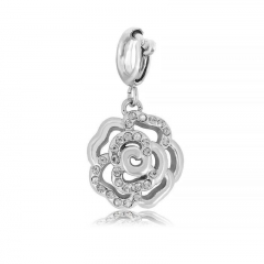 Stainless Steel Clasp Pendant Charm for Bracelet and Necklace   TK0254W