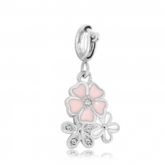 Stainless Steel Clasp Pendant Charm for Bracelet and Necklace   TK0253