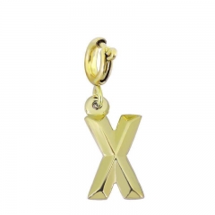 Movable 18K Gold Plated Lobster Clasp Pendant Charm for Bracelet  TK0158XG
