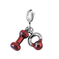 Stainless Steel Clasp Pendant Charm for Bracelet and Necklace   TK0207