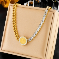 new stainless steel women gold plated necklace NS-1653