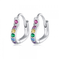 925 Sterling Silver Fashion Jewelry Ladies Earrings  SCE1626-CF