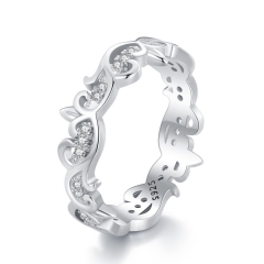 925 Sterling Silver Fashion Jewelry Women Rings  BSR489