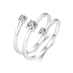 925 Sterling Silver Fashion Jewelry Women Rings  BSR532