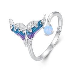 925 Sterling Silver Fashion Jewelry Women Rings  BSR494-E