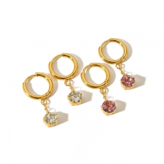 Women Jewelry Stainless Steel Gold drop Earrings ES-2840