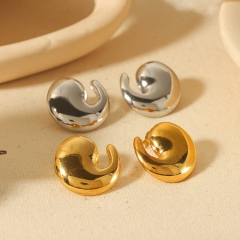 Gold Stud Earrings Gold Plated Stainless Steel Jewelry ES-2790